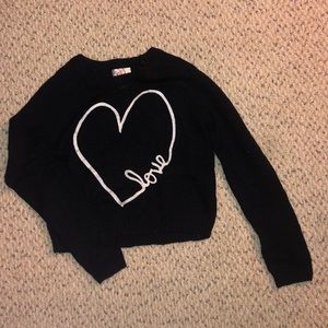 Black “Love” Sweater